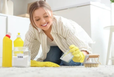 Просто насыпьте соду на ковер и посмотрите, что будет