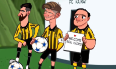 Матч «Кайрат» — «Реал» стал темой шуточного мультфильма всемирного автора. Видео