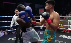 Видео жесткого нокаута от 20-летнего казахстанского боксера в профи