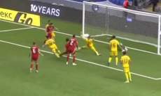 Открыт счет в матче Казахстан — Уэльс