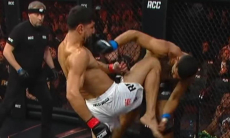 Казахский боец брутальным нокаутом в первом раунде «уничтожил» чемпиона. Видео