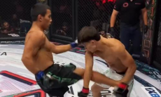 Казахстанский боец побил в Ташкенте узбекистанца с четырьмя победами. Видео