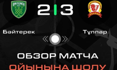 Видеообзор матча чемпионата Казахстана «Байтерек» — «Тулпар» 2:3
