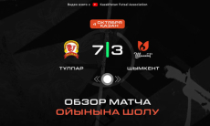 Видеообзор матча чемпионата Казахстана «Тулпар» — «Шымкент» 7:3