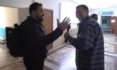 Асхат Ниязов захотел ударить пощечину казахстанскому силачу и получил ответ. Видео