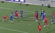 Красивый гол забит в матче Казахстана в отборе Евро-2027 по футболу. Видео
