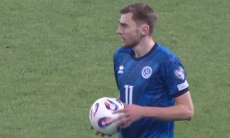 Закончился первый тайм матча Северная Македония — Казахстан