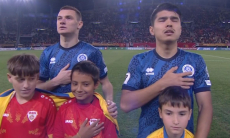 Фоторепортаж с матча Северная Македония — Казахстан в отборе на ЧМ-2026