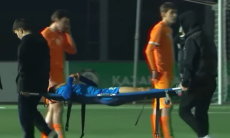 Появилось видео трагедии во время матча чемпионата Казахстана по футболу