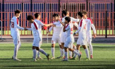 Девятью голами за тайм завершился матч Первой лиги