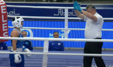 Бой за медаль чемпионата Казахстана по боксу закончился нокаутом