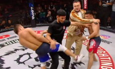 Скандальный боец проиграл досрочно в Казахстане и устроил разборки. Видео