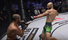 Нокаутом закончился поединок проигравшего казаху и уволенного из UFC бойца. Видео