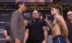 Азат Максум провёл дуэль взглядов с соперником по четвёртому бою в UFC. Видео