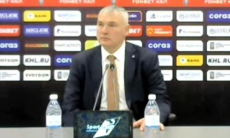 Наставник «Амура» провел 30-секундную пресс-конференцию после поражения от «Барыса»