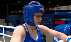 Разгром с тремя нокдаунами произошёл в боксёрском бою Казахстан — Узбекистан за финал Азиады-2025. Видео