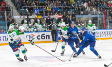 Фоторепортаж с матча КХЛ «Барыс» — «Салават Юлаев» 1:2