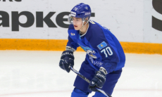 Нападающий «Барыса» «отметил» юбилей в КХЛ
