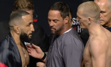 Топы из веса Шавката Рахмонова в UFC прошли взвешивание и дуэль взглядов перед боем. Видео