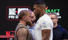 Энтони Джошуа и Джейк Пол провели первую дуэль взглядов. Видео