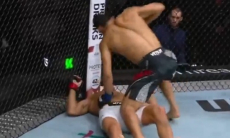 Брутальным нокаутом закончился бой Оролбая в UFC. Видео