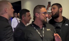 Чимаев и Гэрри сцепились после турнира UFC в Катаре. Видео