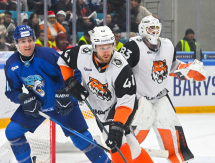 Фоторепортаж с матча КХЛ «Барыс» — «Амур» 1:4