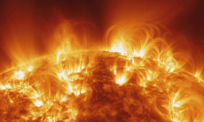 Четыре сильных вспышки произошли на Солнце