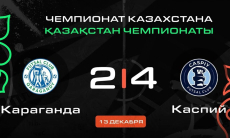 Видеообзор матча чемпионата Казахстана с шестью голами