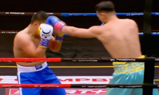 Разгромом закончился дебютный бой казахстанского боксера в профи