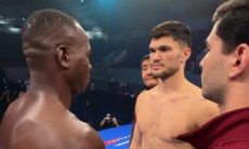 Ахмедов и Сойлыбаев провели дуэль взглядов перед боями. Видео