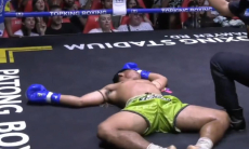 Казахстанский тайбоксер жестким нокаутом завоевал титул в Таиланде. Видео