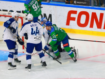 Фоторепортаж с матча КХЛ «Салават Юлаев» — «Барыс» 3:1