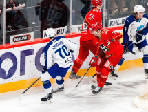 Фоторепортаж с матча КХЛ «Автомобилист» — «Барыс» 2:1 ОТ