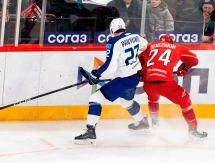 Фоторепортаж с матча КХЛ «Автомобилист» — «Барыс» 2:1 ОТ