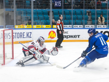 Фоторепортаж с матча КХЛ «Барыс» — «Нефтехимик» 0:1