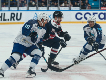 Фоторепортаж с матча КХЛ «Нефтехимик» — «Барыс» 3:2