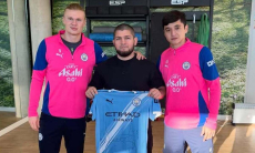 Абдукодир Хусанов рассмешил Хабиба Нурмагомедова и Эрлинга Холанда. Видео