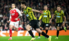 Четырьмя голами обернулся первый тайм матча «Арсенал» — «Кайрат»