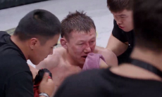 Жестким нокаутом закончился бой Казахстан — Узбекистан. Видео