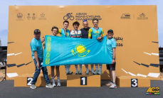 Казахстан завоевал «золото» чемпионата Азии по велоспорту