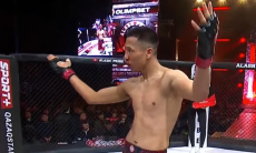 Казахстанский боец устроил шоу и финишировал узбекистанца в первом раунде. Видео