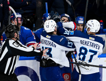 Фоторепортаж с матча КХЛ СКА — «Барыс» 7:0