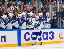 Фоторепортаж с матча КХЛ «Сибирь» — «Барыс» 2:1 Б