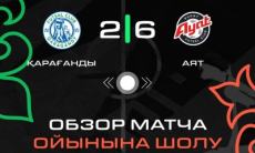 Видеообзор матча с восемью голами в чемпионате Казахстана