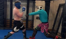 Фаниль Рафиков начал тренировки в Осетии перед топовым боем. Видео