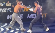 Еркебулан Токтар устроил драку до начала боя. Видео