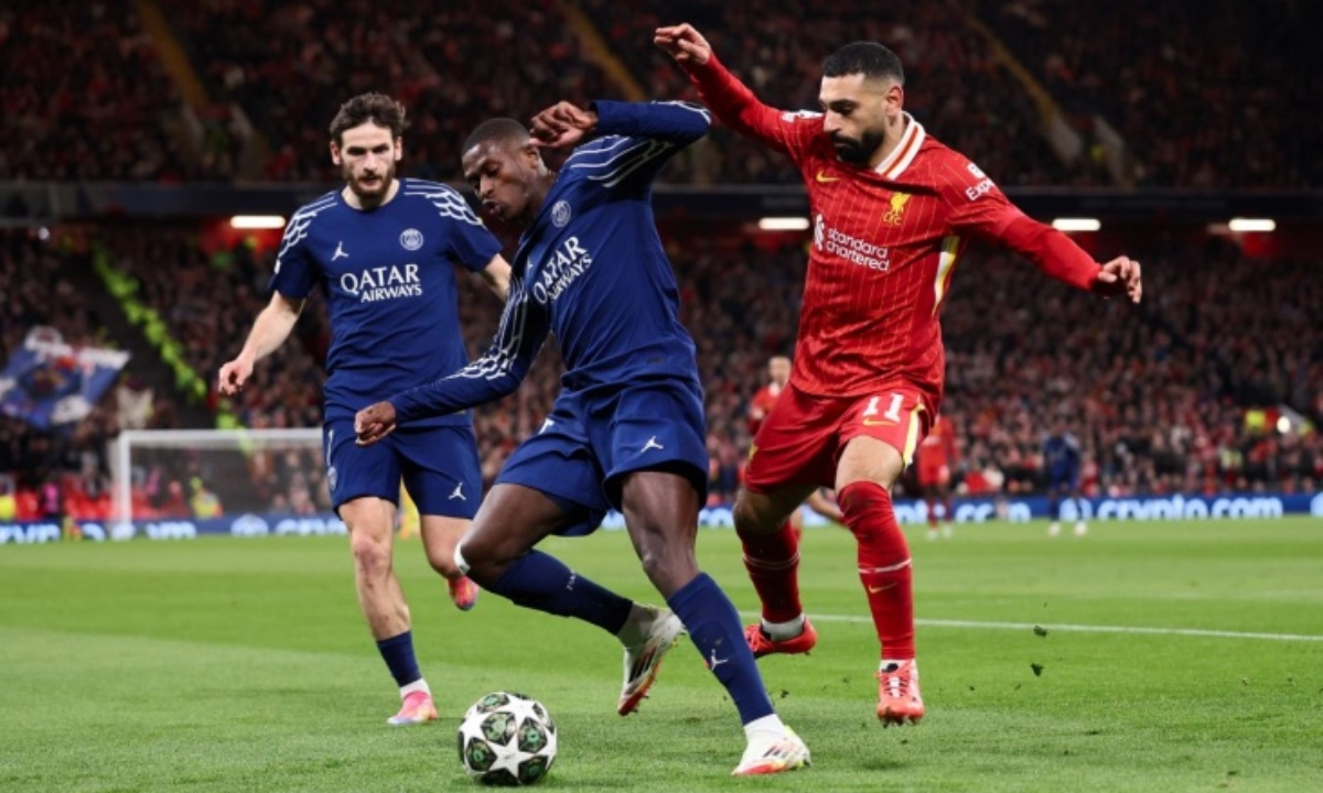 Искусственный интеллект назвал точный счет первого матча «ПСЖ» — «Ливерпуль»