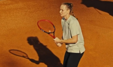 Елена Рыбакина сыграла на центральном корте в Риме. Видео